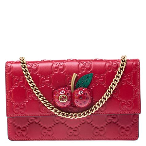 cherry red bag gucci|gucci cherry bag red.